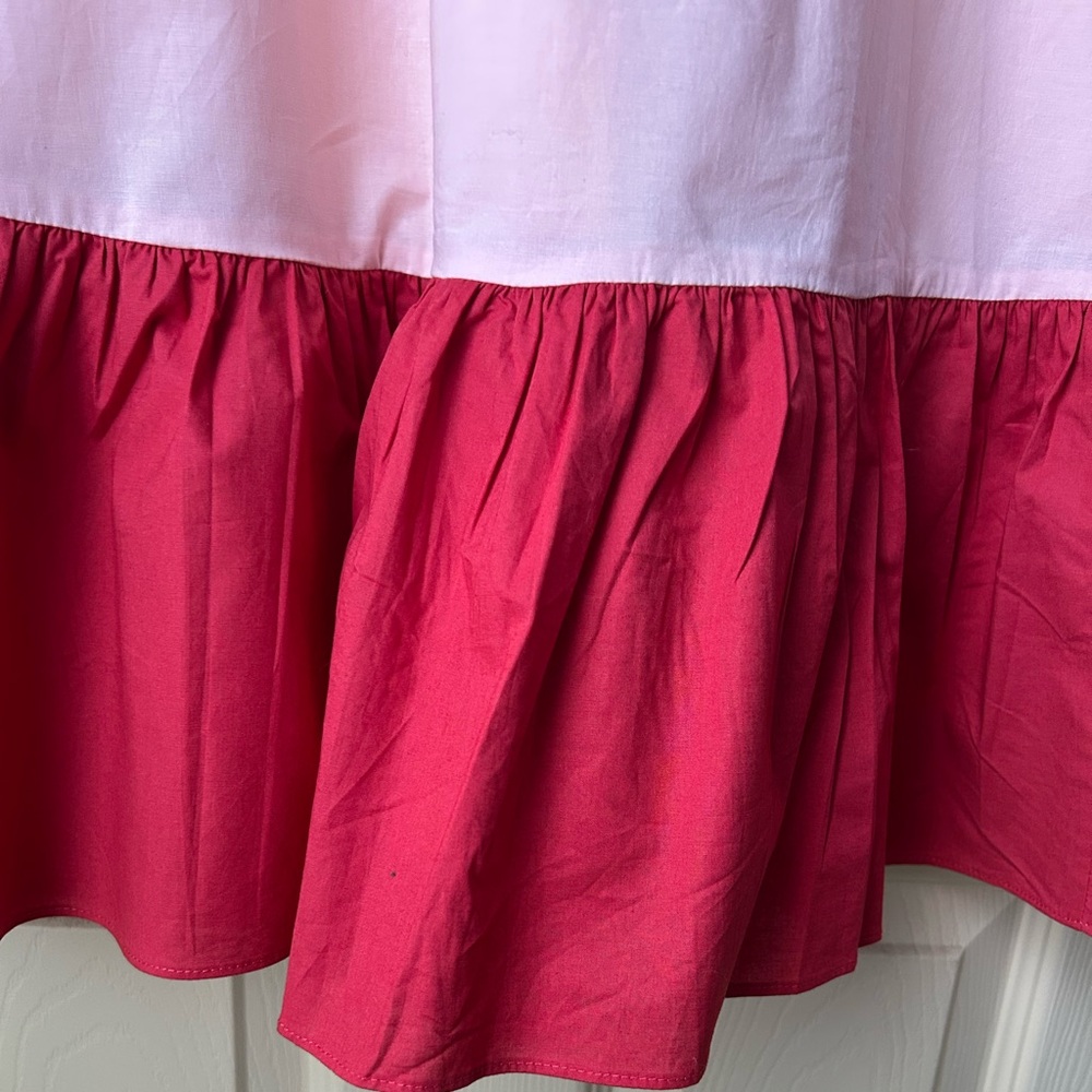 Kate Spade New York Colorblock Al Fresco Midi Dress Pink Sunlit; Size Medium - Picture 9 of 9